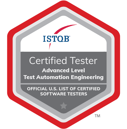 ISTQB Advanced Level Test Automation Engineering badge