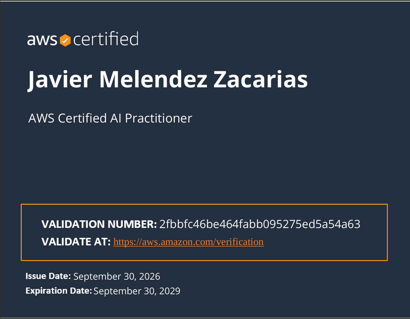 AWS AI Practitioner certification